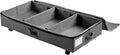 Frassie Under Bed Storage Containers with Wheels Under bed Shoe Storage Organizer Drawer with Metal Zipper (Grey)