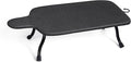 Duwee 15"x30" Table Top Ironing Board Extra Wide with Heat Resistant Cover,10mm Thicken Double Layers Feltpad and Foam,Non-Slip Feet for Home, Laundry Rooms, Dorms,Black