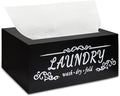 Dryer Sheet Holder Dispenser, Dryer Sheet Container for Laundry Room Decor, Farmhouse Laundry Dryer Sheets Holder, Space Saving Dryer Sheet Organization and Storage