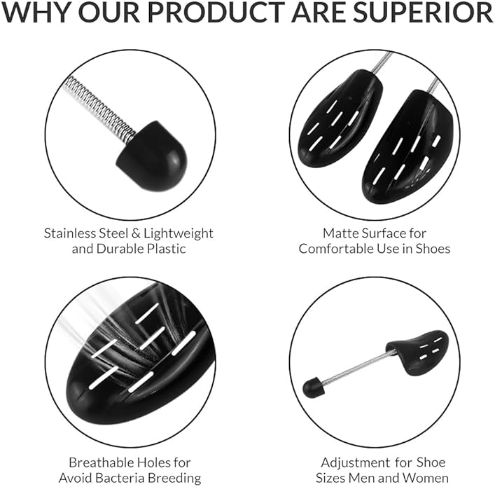 Shoe Trees Men Stretcher Holder Shaper Support with A Shoe Bag