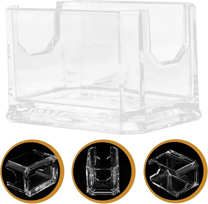 Dryer Sheet Holder Coffee Station Organizer Clear Tea Bag Box Coffee Bar Case Acrylic Sugar Holder Sugar Bag for Home Restaurant Hotel Cosmetics Organizer