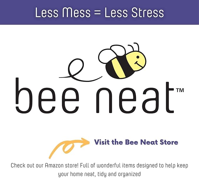 Bee Neat Closet Organization with Acrylic Clear Shelf Dividers - Closet Shelf Organizer for Clothes, Towels, Sweaters, Purses, and Books - Shelf Separators - 2 Pack (8" Tall 11 ⅝" Deep)