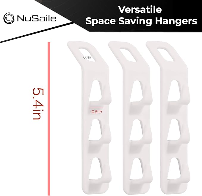 3 Hook Clothes Hanger Connector Hooks - Sturdy Plastic Space Saving Hanger Holders - Vertical Closet Hangers with 3 Hooks - Cascading Clothes Hangers - Vertical Closet Organizer - 24 pc