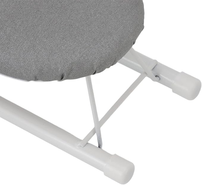 Ironing Board, Heat Resistant Mini Iron Board Foldable Tabletop Ironing Board Portable Iron Board Clothes Ironing Accessories for Home Dorm (Grey)