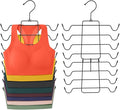 2 Pack Bra Hanger,Tank Top Hanger Space Saving,Closet Organizers and Storage,Bra Hangers for Closet Organizer,Organization and Storage for Sport Bras,Camisoles,Bathing Suit,Belt,Tie,etc,Black