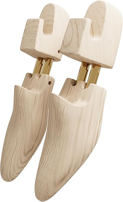 Wooden Shoe Tree for Men Women, Shoe Trees for Sneakers Leather Shoe Shaper for Wide Feet