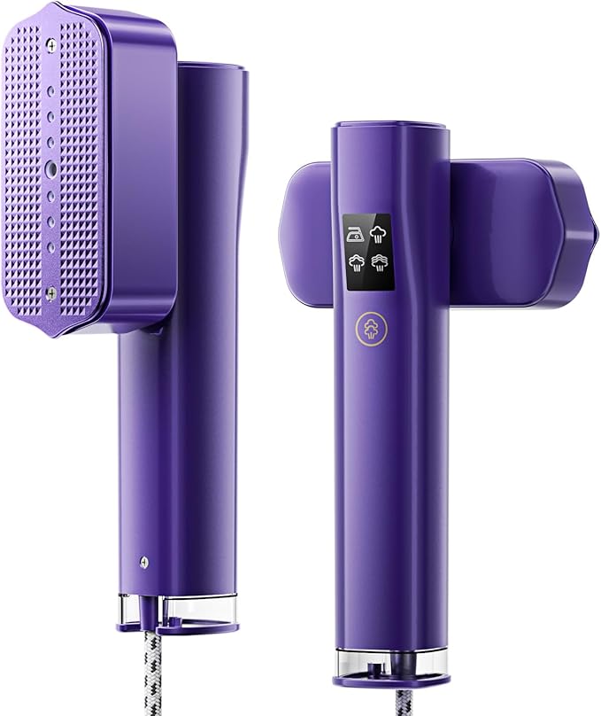 Steamer for Clothes,Portable 2 in 1 Handheld Clothing Steamer for Garment,1200W Efficient Rotatable Steam & Iron for Travel