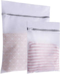 Lingerie Bags for Washing Delicates,Bra Fine Mesh Wash Bag,Keep Cloth Shape in the WasherDelicates Laundry Bags,Small Fine Mesh Laundry Bags，for Jackets, Curtains, Jeans (1 Large,1 Medium)