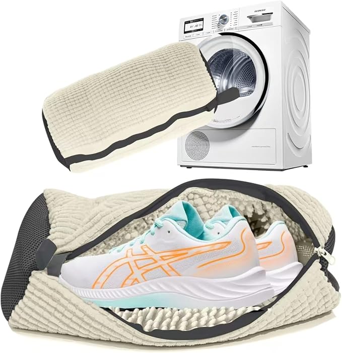 Shoe Washing Machine Bag Laundry Shoes Bag for Washer Dryer Shoe Washing Bag for Sneakers, Casual Shoes, Reusable and Durable Large Shoe Cleaning Bags for All Shoe Types and Sizes