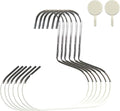 Durable Steel Hangers: Maximize Closet Space with Versatile Storage, Hat Organizer, Stainless Hat Hanger, Multifunctional Steel Hangers for Hats, Scarves, Belts, Ties, Bra, Anti-Slip (12, White)