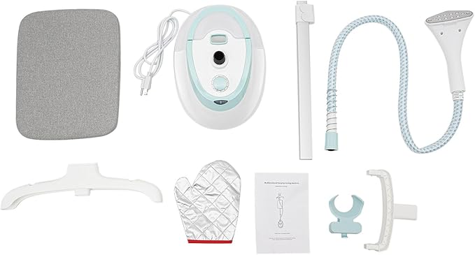Standing Garment Steamer,Steamer for Clothes,1350W Fabric Steamer Standing Clothes Steamers with Ironing Board, Adjustable Rod & 1.6L/0.42gal Water Tank Wrinkle Remover Heats in 45 Seconds (White)