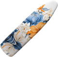 Flashideas Flower Ironing Board Cover and Pad 15x54 Inch Standard Ironing Board Cover with Elastic Edge and Hook and Loop Fasteners Scorch and Stain Resistant Cotton