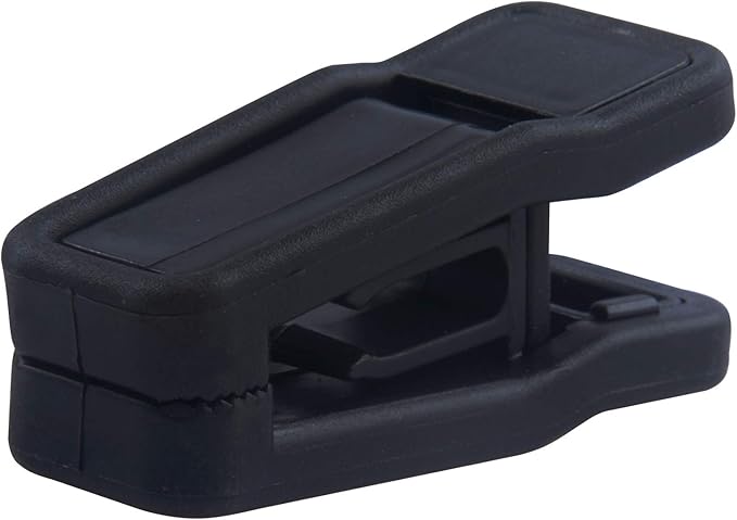 Premium Heavy Duty ABS Plastic Slim-line Hanger Set of Finger Clips for Velvet Hangers - 20 Pack (Black)