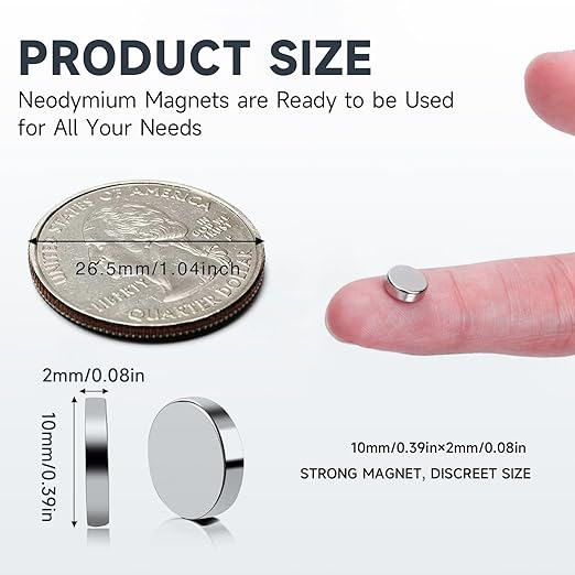 Collar Stay Magnets, Strong Neodymium Magnet for Collar Stays, Nickel-Plated Rust-Resistant Metal Magnets Gift Box(Silver, 40Pcs)