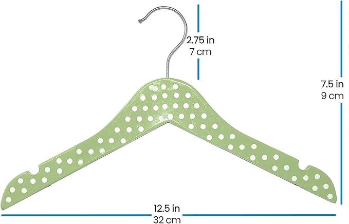 ZOBER High-Grade Children's Wooden Hangers (10 Pack) Durable Wooden Hangers for Nursery Kids,Toddler with Notches, 360° Hook