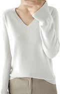 Merino Wool Cashmere Sweaters for Women 2025 Oversized Soft Sweater Long Sleeves Casual Loose Pullover Knitted Tops