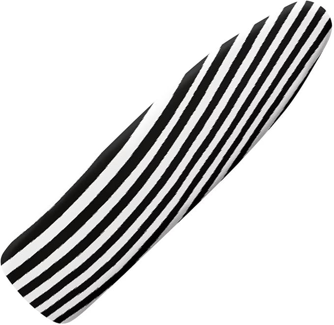 Zebra Stripe Non Stick Scorch and Stain Resistant Cover Fits 15" x 54" Ironing Boards Heat Reflective Easy-Fit Ironing Board Cover Adjustable Fastener Straps
