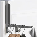 Over The Door Hanger Hooks for Clothes Small Portable Storage Hooks, Over The Door Clothes Drying Rack for Laundry Heavy Duty Foldable Clothes Organizer Coat Towels Hanging Rack
