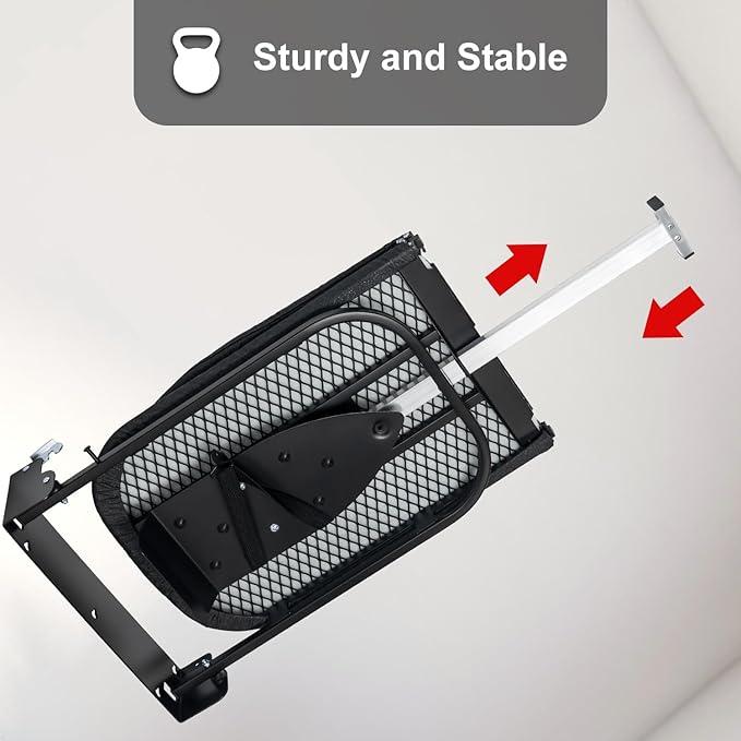 Duwee 12"×36" Wall Mounted Ironing Board with Iron Holder,Folding Ironing Board Cabinet with Heat Resistant Cover,Compact Wall Mount Fold Down Iron Board for Small Spaces