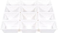 Humble Crew Toy Storage Bins for Kids, Set of 12, White, Small - Sturdy, Colorful Plastic Storage Bins for Classroom, Playroom, Nursery, and More - Premium Toddlers Toy Organizer Bins