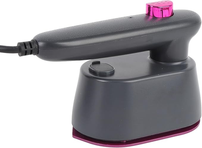 Handheld Steam Iron with Long Cord, Compact Lightweight Ironing Machine, 120ml Water, No Wrinkle Clothes Remover for Travel, Home, Dorm (US Plug 110V 50Hz)