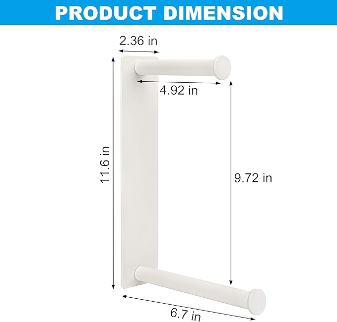 RedCall Magnetic Hanger Organizer for Washing Machine,Strong Magnet Hanger Storage Rack for Laundry Room Organization,Stacker Holder (White)