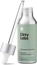 Dirty Labs | Signature Scent | Laundry Fragrance Oil and Glass Dropper | 80mL (2.7 fl oz) | Magnolia, Bergamot, and Cedar Blend | Laundry Scent Booster | Pairs with Dryer Balls | Hypoallergenic