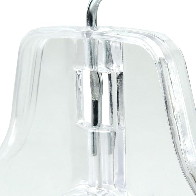 Only Hangers Pack of 15 Clear Plastic Clothes Coat Hangers with Strong Swivel Metal Hook - 17 Inches