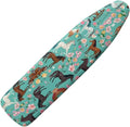 Flashideas Green Shredded Horse Ironing Board Cover and Pad Standard Size Ironing Board Cover and Pad Ventilate Extra Wide Ironing Pad for Table Modern Design, CZA12
