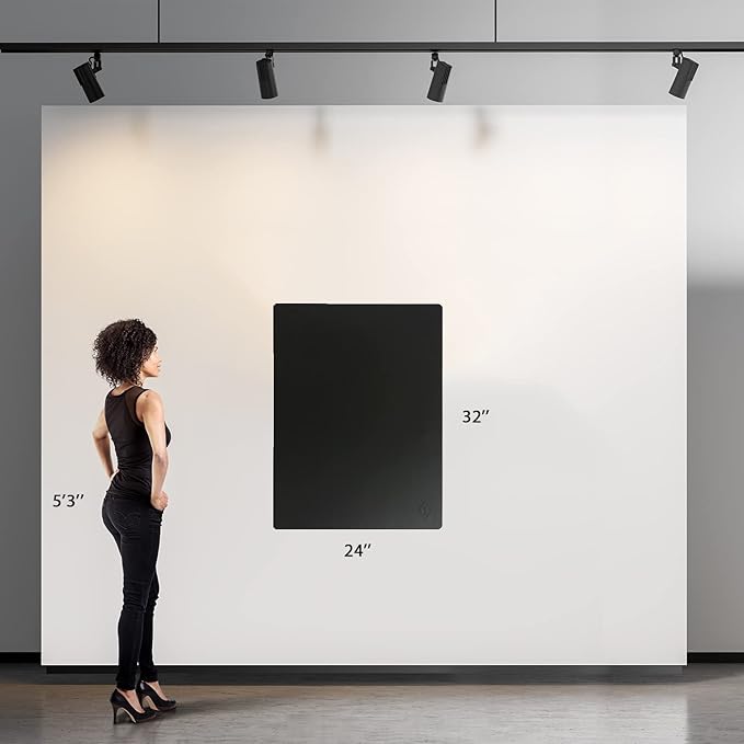 32''x24'', Supmat Ultra Large, Super Versatile Extra Large and Thick Heat Resistant Silicone Mat, Counter Mat, (1, Pure Black)