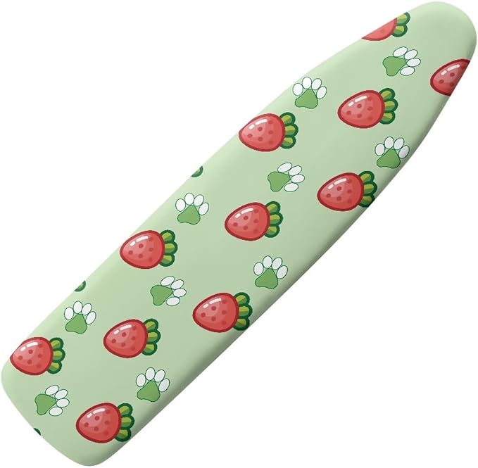 Strawberry Paws Iron Board Cover Resist Scorching Stretchable Table Top Ironing Board Cover Extra Wide Ironing Board Cover Easy Cleaning 54x15 inches