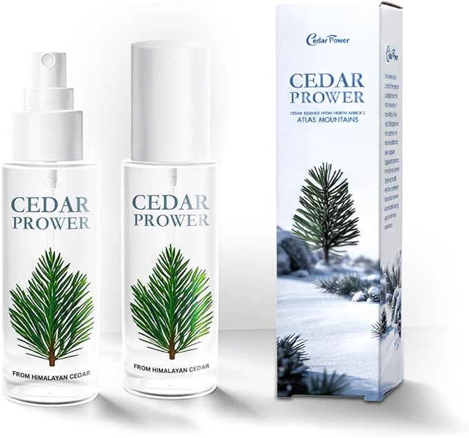 4oz.Spray CedarPower, CedarPower Spray with Lavender Essence for Closets- Wood Accessories (2Pcs)