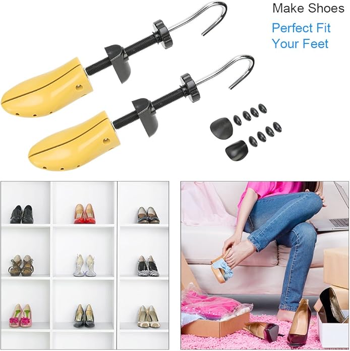 Pair of Premium Professional 4-way Shoe Trees, Shoe Stretcher for Men or Women