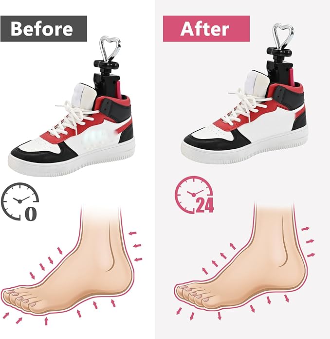 Shoe Stretcher Women Men, Boot Stretcher Wide Feet, 4-Way Shoe Widener & Expander for Stretch Length & Width