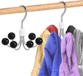Hoodie Organizers 2-Pack, 6 Balls 360°Swivel Hoodie Hangers for Closet