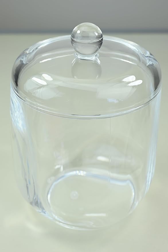 TidyFriend Clear Pod Container for Laundry Room, Glass Laundry Jar with Lid for Storing Detergent, Organizing Dishwasher Pods and Washing Area (Clear Acrylic Jar)