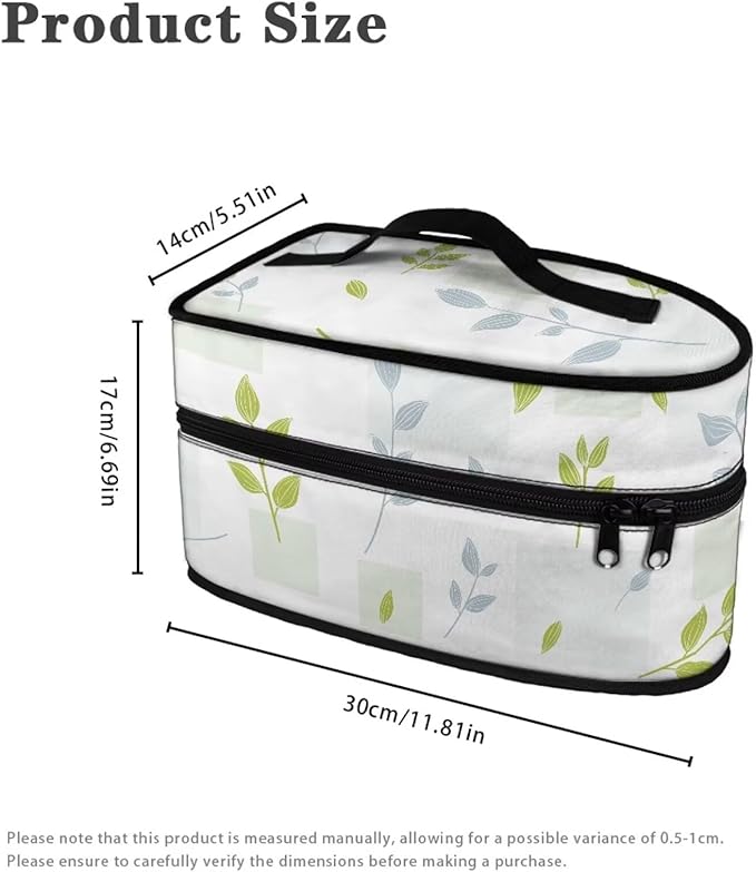 Iron Case Storage for Clothing Store Lightweight Portable Steam Iron Storage Case with Zipper Handle, Branch Print