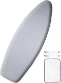 SheeChung Ironing Board Cover and Pad 19x51,Thick Cotton Cover,Scorch and Stain Resistant Iron Board Cover with Padding,Extra Large Iron Covers with Adjustable Fasteners and Velcro,Silver Grey