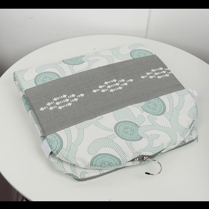 Garment Steamer Hanging Ironing Board Steamer Board for Clothes for Handheld Steamer Accessory Ironing Mat Pad for Dorm Home, Green White