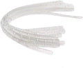 36pcs Plastic Transparent Display Hanger Strips,Coordinate Heavy Weight Plastic Displays Stable Hanger Connector (Transparent)