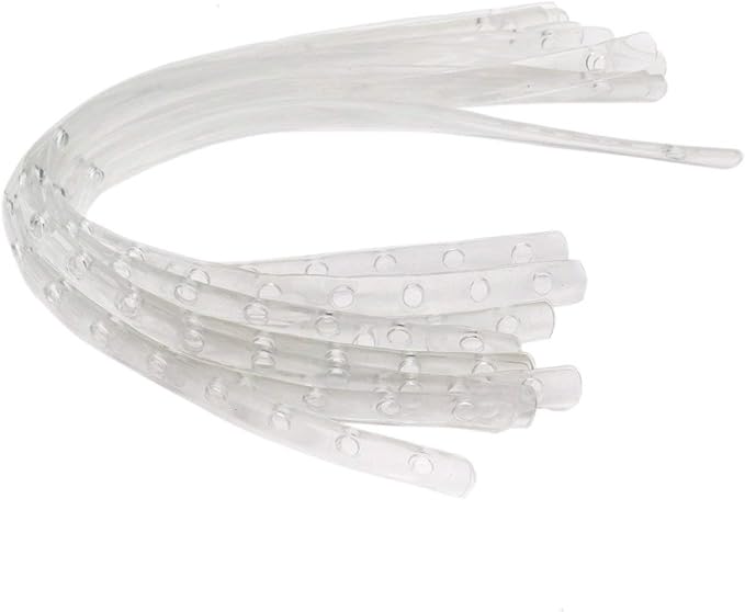 36pcs Plastic Transparent Display Hanger Strips,Coordinate Heavy Weight Plastic Displays Stable Hanger Connector (Transparent)
