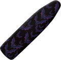 SEANATIVE Gothic Ironing Board Cover Stain Resistant Pad Covers Durable Purple Bat Iron Board Protective Covers with Elastic Edge, Easy Installation
