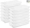 Sterilite 12-Pack 41 Quart Storage Box, Stackable Clear Plastic Bins with Snap-On Lids - Heavy-Duty Organizing Containers for Closet, Bathroom, and Office