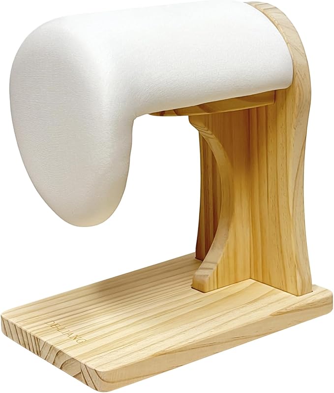 Tailor’s Shoulder Ironing Board, Padded Chest & Cotton Cover Shoulder Pressing Board with Sturdy Pine Wood Base, Iron Pad for Household Ironing, Tailoring Studio Ironing