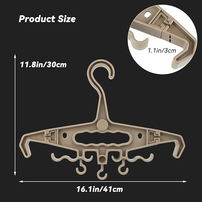 Upgrade Super Heavy Duty Hangers for Tactical Gear, Portable Tactical Gear Police Gear Backpack Organizer for CS Tactical Training Outdoor