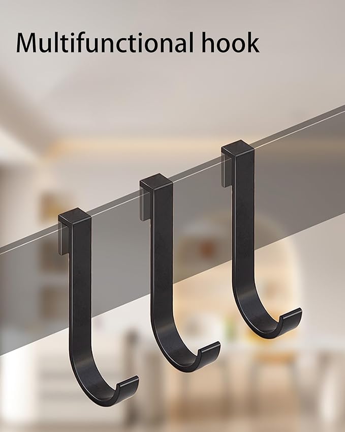 J Hook for Wire Shelving, 5pcs Aluminum Grid Hooks Heavy Duty S Hooks Hanging for Kitchenware Spoons Pans Pots Utensils Clothes Bags Towers Tools Plants(Gray)