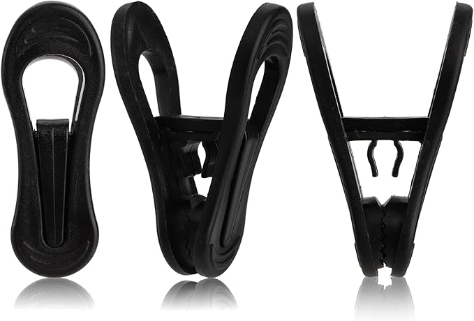 Yopay 50 Pieces Hanger Clips for Hangers, Strong Pinch Easily Clip on Clothing Pants, Multi-Purpose Kids Plastic Finger Clips for Home, Office, Travel, Crafts