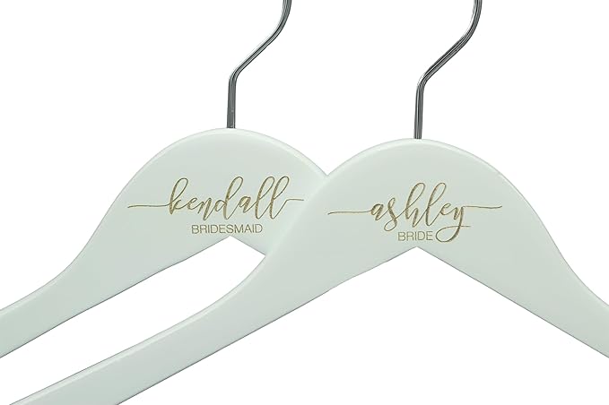 Gold Personalized Bridal Hanger, Engraved Wedding Hangers, Bride Keepsake, Custom Mrs
