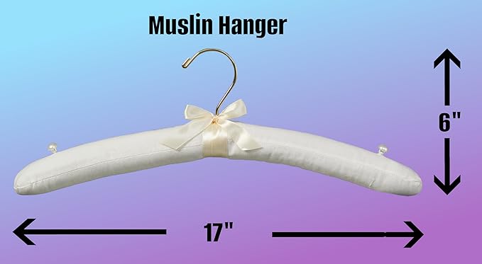 Foster-Stephens Acid-Free Muslin Hanger | Hanger for Gowns