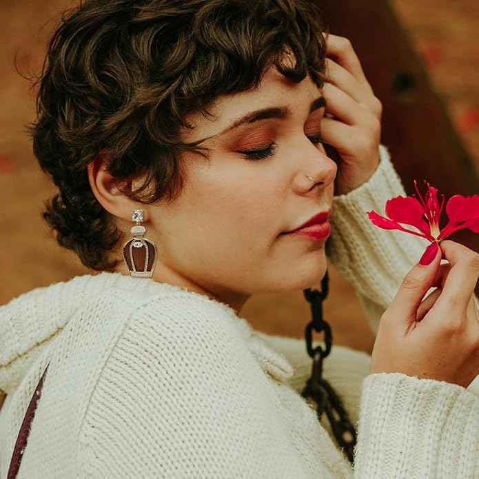 Madison Tyler Fall Earrings for Women | Cute Statement Autumn Earrings Dangling | Maple Leaf Scarecrow Shoes Shoes Rabbit Mushroom Earrings for Women